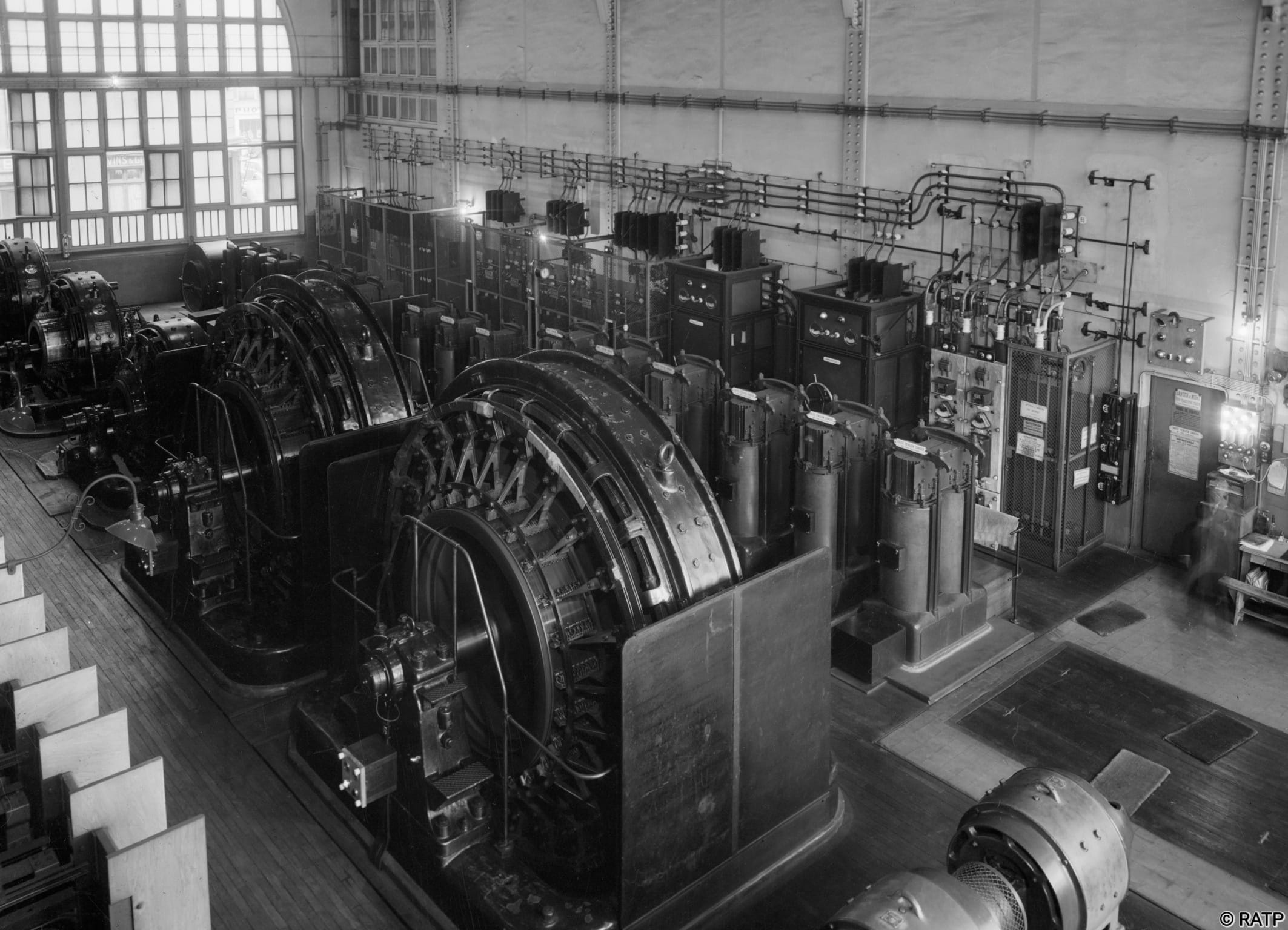 Ancienne salle des machines qui alimentait le métro